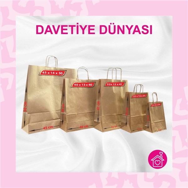 Hazır%20Burgu%20Saplı%20Natural%20Kraft%20Çanta%2038x25x33