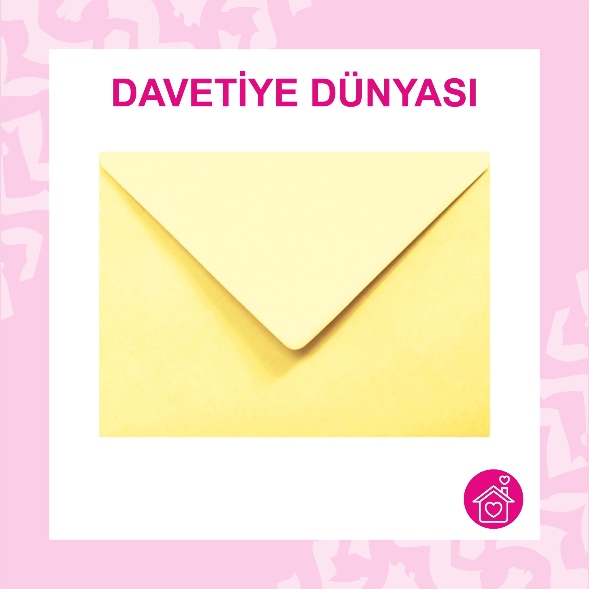 Davetiye%20Zarfı%2013%20x%2018%20Yıldız%20Serisi%20120gr%20Limon%20Sarısı