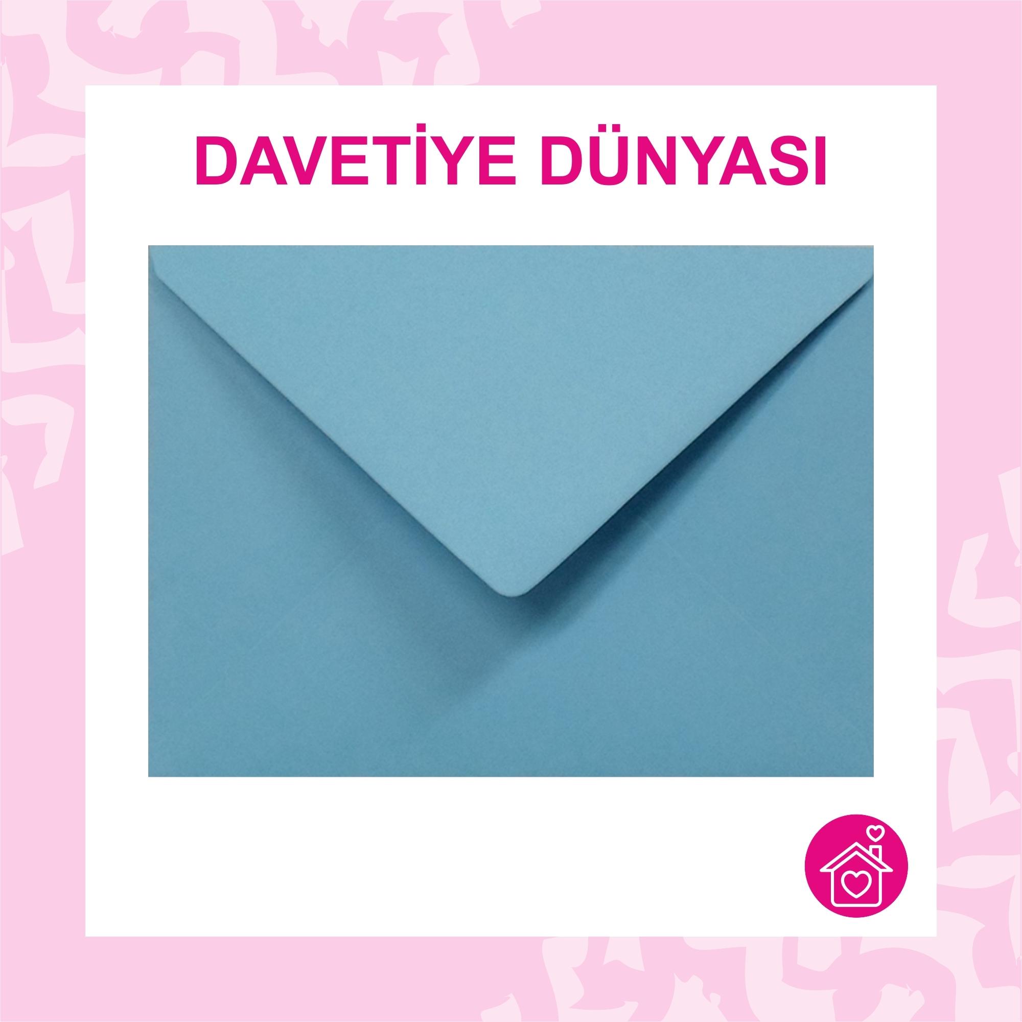 Davetiye%20Zarfı%2013%20x%2018%20Yıldız%20Serisi%20120gr%20Mavi